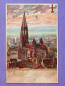 Preview: Ansichtskarte Litho AK Freiburg 1929 Kirche Kley Künstlerkarte